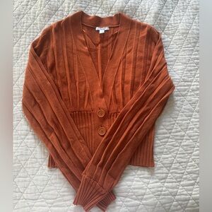 a new day Rust Button-Up Cardigan